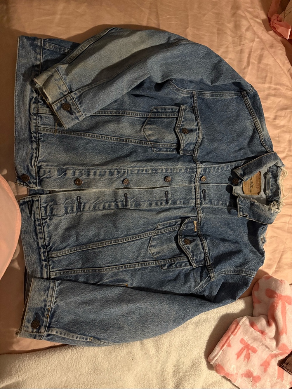 Levi's Blue Distressed Denim Jacket
